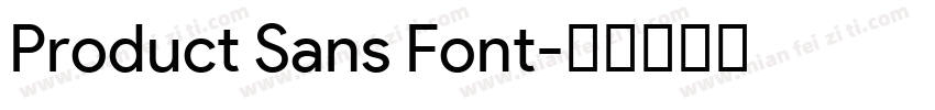 Product Sans Font字体转换